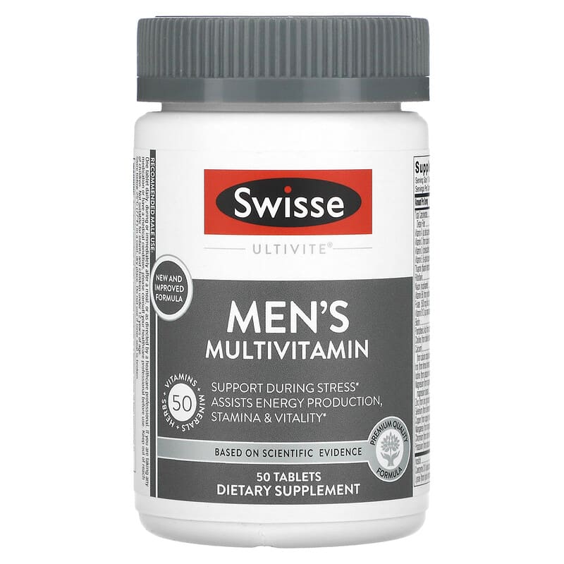 Viên uống vitamin tổng hợp cho nam Swisse Ultivite Men's Multivitamin 50 viên 10 swisse ultivite men s multivitamin 50 tablets 89530 850000148321