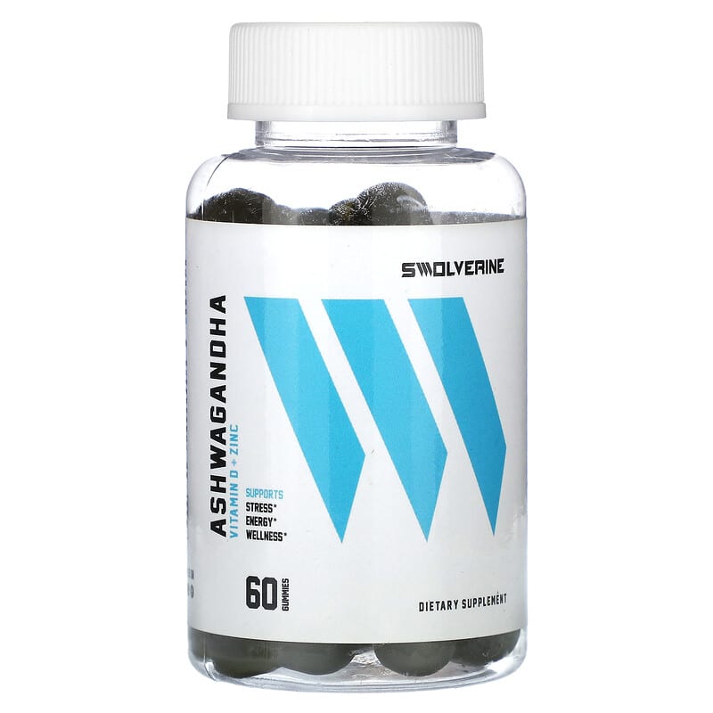Swolverine, Ashwagandha, 60 viên nhai 860007637308