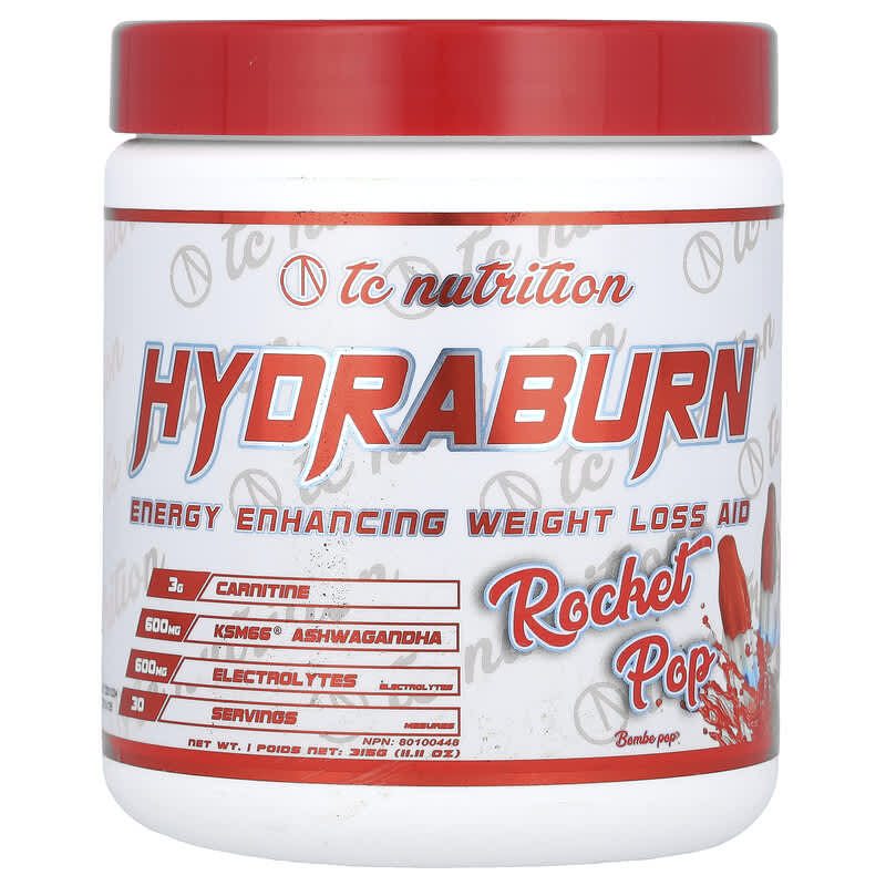 TC Nutrition, Hydraburn, Energy Enhancing Weight Loss Aid, Rocket Pop, 11,11 oz (315 g) 858286000647