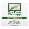 Thực phẩm bổ sung Tea Tree Therapy Suppositories with Tea Tree Oil for Vaginal Hygiene 6 Suppositories 637792606068