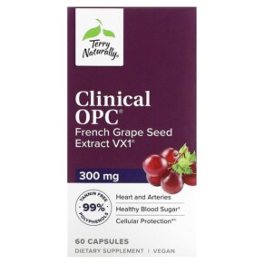 Thực phẩm bổ sung Terry Naturally Clinical OPC 300 mg 60 Capsules 367703114862