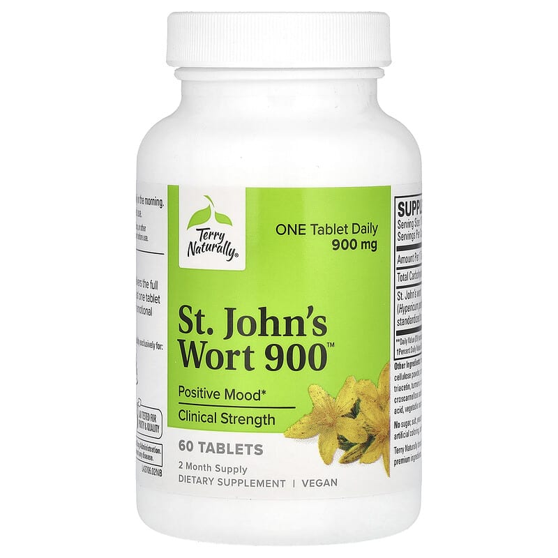 Terry Naturally, St. John's Wort 900, 900 mg, 60 viên 367703437060