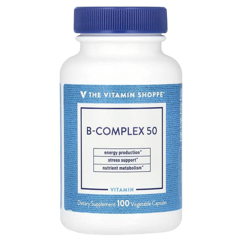 Viên uống B-Complex 50 The Vitamin Shoppe 100 viên chay 10 the vitamin shoppe b complex 50 100 vegetable capsules 139955 766536010462