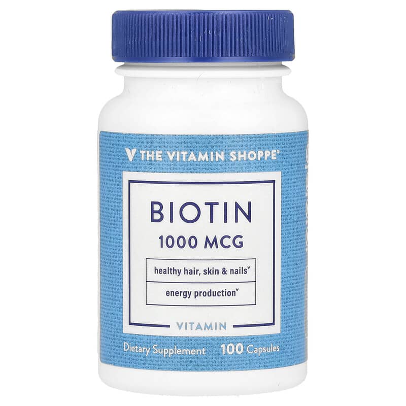 The Vitamin Shoppe, Biotin, 1.000 mcg, 100 viên 766536022854