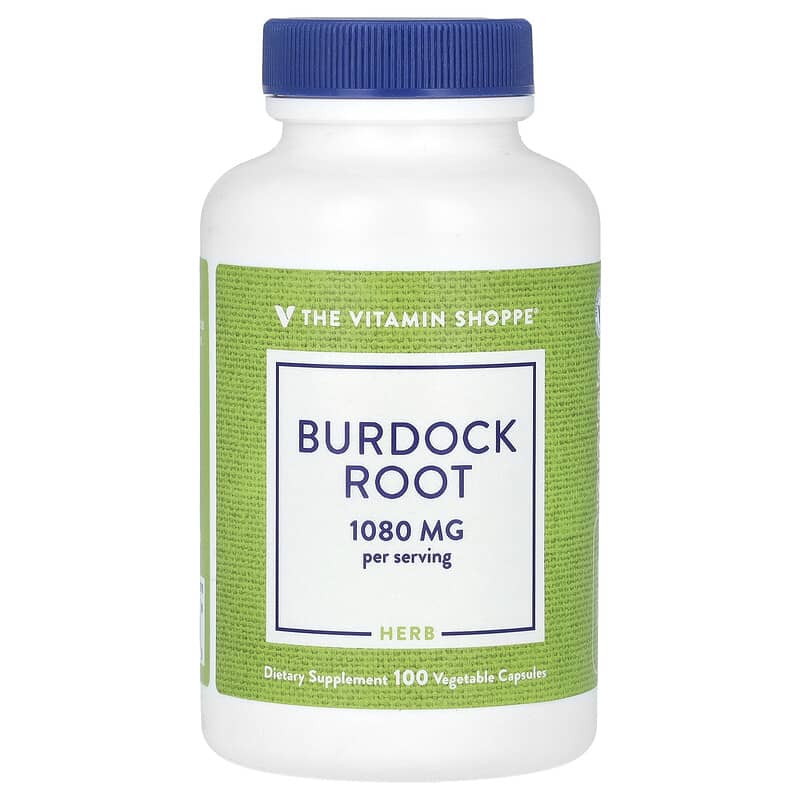 Củ Burdock The Vitamin Shoppe 1.080 mg 100 viên chay 540 mg/viên 10 the vitamin shoppe burdock root 1 080 mg 100 vegetable capsules 540 mg per capsule 139875 766536019588