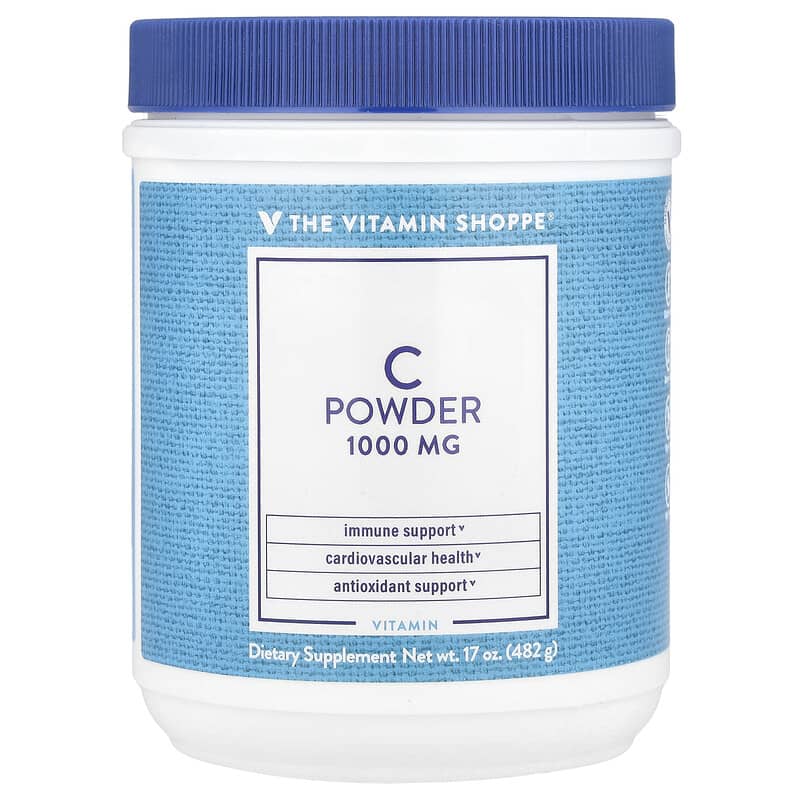 Bột Vitamin C The Vitamin Shoppe 17 oz (482 mg) 10 the vitamin shoppe c powder 17 oz 482 mg 143977 766536010189