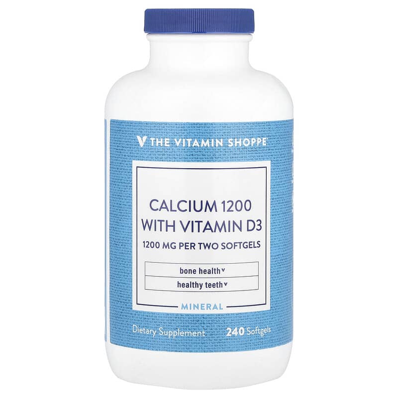 The Vitamin Shoppe, Calcium1200 With Vitamin D3, 240 viên 766536023561