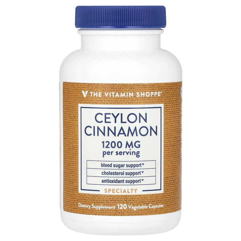 Viên uống quế Ceylon 1200 mg The Vitamin Shoppe 120 viên chay 600 mg/viên 10 the vitamin shoppe ceylon cinnamon 1 200 mg 120 vegetable capsules 600 mg per capsule 139837 766536003174