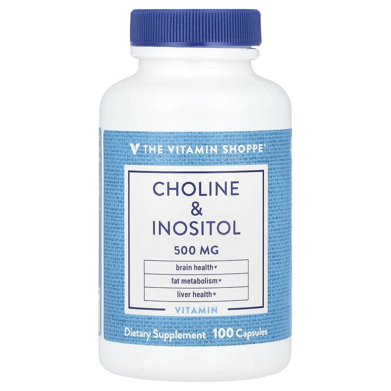 The Vitamin Shoppe, Choline & Inositol, 500 mg, 100 viên 766536012138