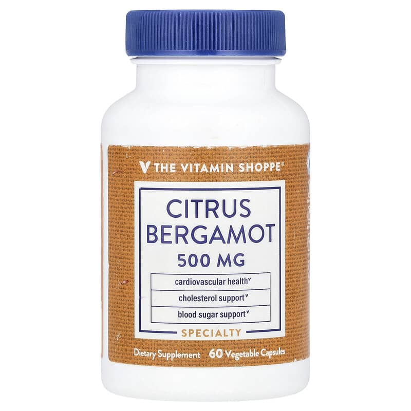 The Vitamin Shoppe, Citrus Bergamot, 500 mg, 60 viên chay 766536003662
