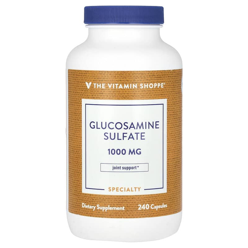 Viên uống Glucosamine Sulfate 1000mg 240 viên của The Vitamin Shoppe 10 the vitamin shoppe glucosamine sulfate 1 000 mg 240 capsules 139827 766536016570
