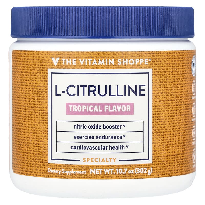 The Vitamin Shoppe, L-Citrulline, Tropical, 10,7 oz (302 g) 766536037254