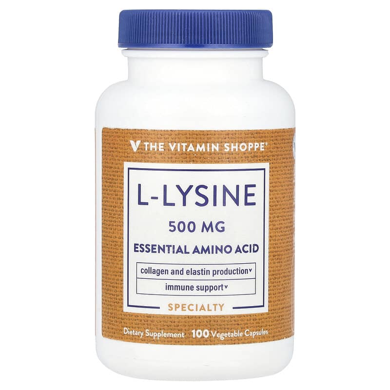 The Vitamin Shoppe, L-Lysine, 500 mg, 100 viên chay 766536012008
