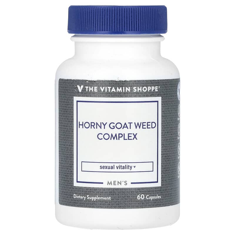 Viên uống Horny Goat Weed Complex cho nam giới The Vitamin Shoppe 60 viên 10 the vitamin shoppe men s horny goat weed complex 60 capsules 139882 766536027378