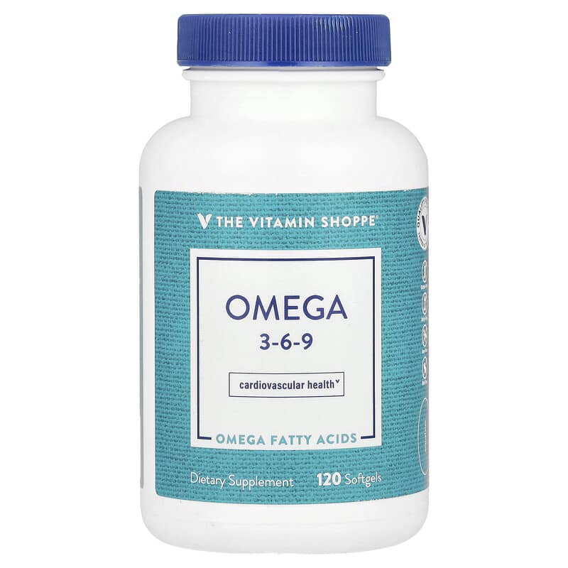 Viên uống Omega 3-6-9 The Vitamin Shoppe 120 viên 10 the vitamin shoppe omega 3 6 9 120 softgels 140917 766536029785