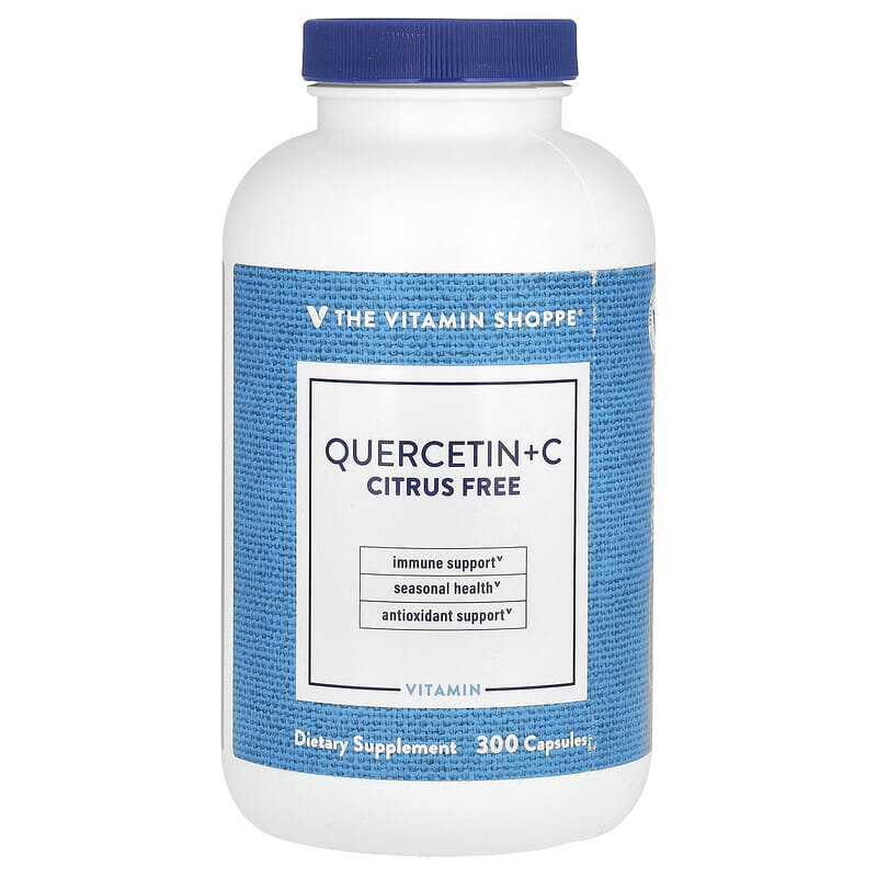 Viên uống Quercetin + C 300 viên của The Vitamin Shoppe 10 the vitamin shoppe quercetin c 300 capsules 140971 766536012688