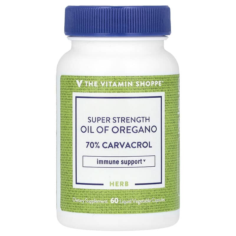Viên uống dầu oregano siêu mạnh The Vitamin Shoppe 60 viên chay 10 the vitamin shoppe super stength oil of oregano 60 liquid vegetable capsules 139940 766536023691