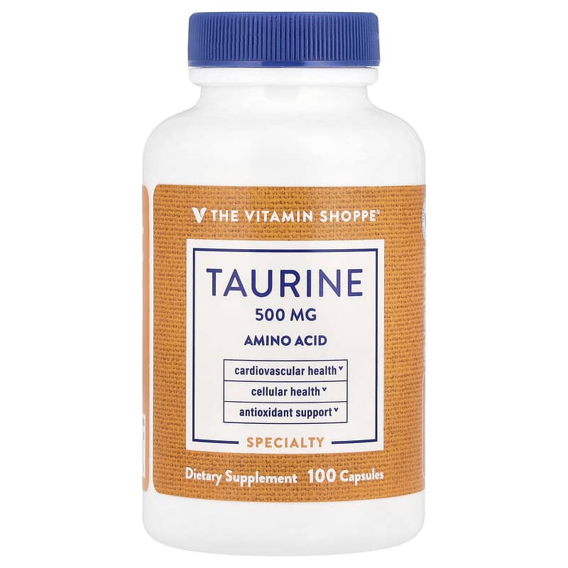 The Vitamin Shoppe, Taurine, 500 mg, 100 viên 766536012374