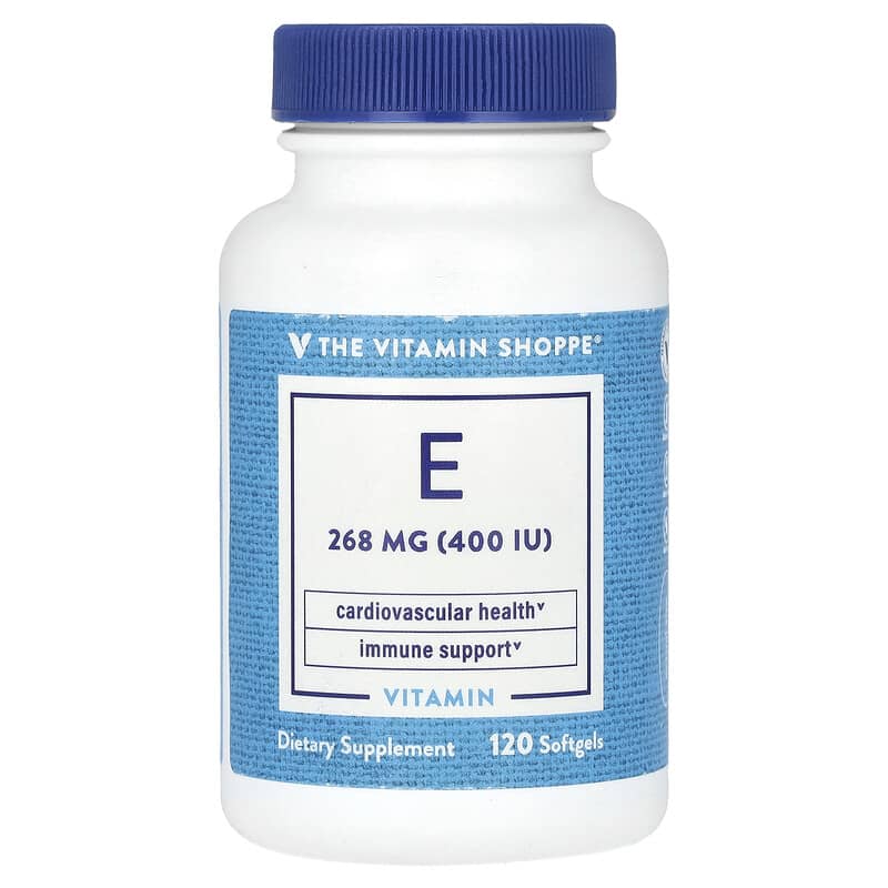 Vitamin E The Vitamin Shoppe 268 mg 400 IU 120 viên 10 the vitamin shoppe vitamin e 268 mg 400 iu 120 softgels 139951 766536031719