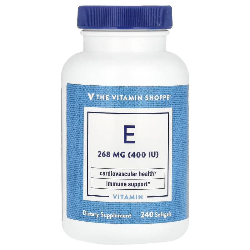 The Vitamin Shoppe, Vitamin E, 268 mg (400 IU), 240 viên 766536031726