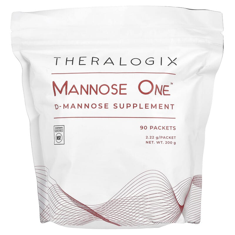 Theralogix Mannose One 90 gói 2.22 g bổ sung hỗ trợ sức khỏe tiểu đường 10 theralogix mannose one 90 packets 2 22 g each 142006 813349011329