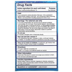 Thành phần vi chất của TheraTears Nighttime Dry Eye Therapy Lubricant Eye Gel 30 Single-Use Vials 358790003306