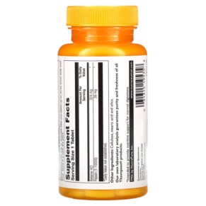 Viên uống Thompson Betaine HCl 90 viên của thương hiệu Thompson 3 Thành phần vi chất của Thompson Betaine HCl 90 Tablets 031315195358