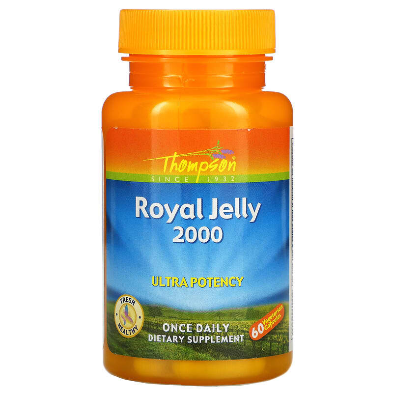 Sữa Ong Chúa Thompson Royal Jelly Ultra Potency 2000 mg 60 viên nang chay 10 thompson royal jelly ultra potency 2 000 mg 60 vegetarian capsules 59375 031315193507