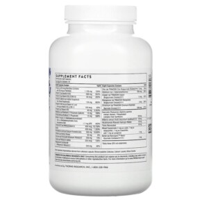 Thành phần vi chất của Thorne Advanced Nutrients 240 Capsules 693749017066