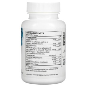 Thành phần vi chất của Thorne B-Complex #6 60 Capsules 693749106036