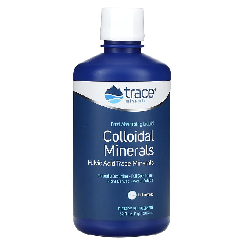 Khoáng chất Colloidal Không Vị Trace Minerals 32 fl oz (946 ml) 10 trace minerals collodial minerals unflavored 32 fl oz 946 ml 136097 878941005145
