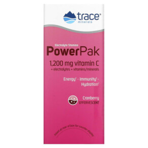 Gói Bổ Sung Điện Giải Trace Minerals Electrolyte Stamina PowerPak vị Nam Việt Quất 30 gói 0.19 oz (5.3 g)/gói 3 Thành phần vi chất của Trace Minerals ® Electrolyte Stamina PowerPak Cranberry 30 Packets 0.19 oz (5.3 g) Each 878941001505