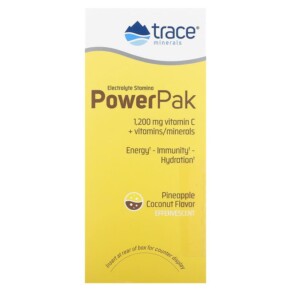 Gói bổ sung điện giải Trace Minerals Electrolyte Stamina PowerPak vị Dứa Dừa 30 gói 0.22 oz/gói 3 Thành phần vi chất của Trace Minerals ® Electrolyte Stamina PowerPak Pineapple Coconut 30 Packets 0.22 oz (6.1 g) Each 878941002496