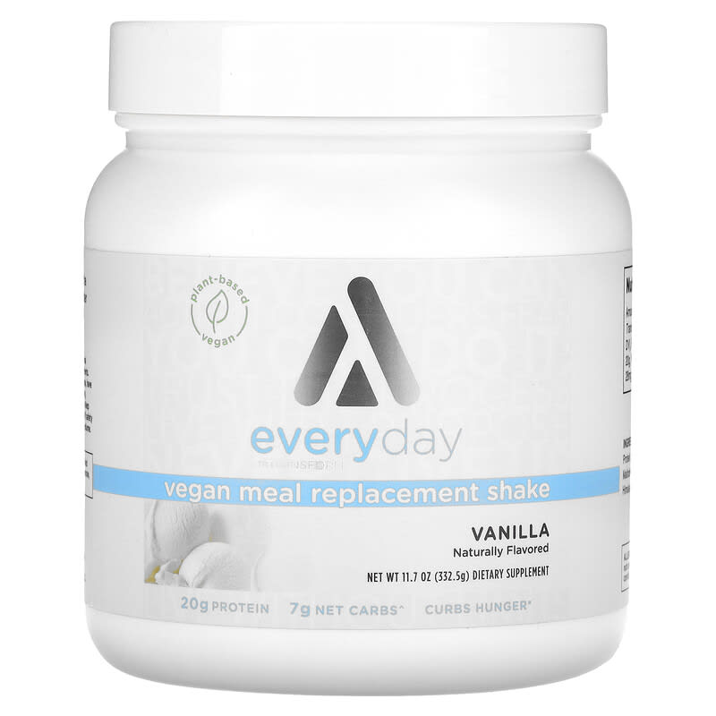 TransformHQ, Everyday, Vegan Meal Replacement Shake, Vanilla, 11,7 oz (332,5 g) 850026913125