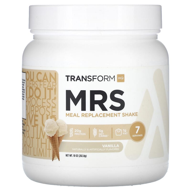 Sản phẩm Thay Thế Bữa Ăn TransformHQ MRS Hương Vanilla 10 oz (282,8 g) 10 transformhq mrs meal replacement shake vanilla 10 oz 282 8 g 132154 850002451184