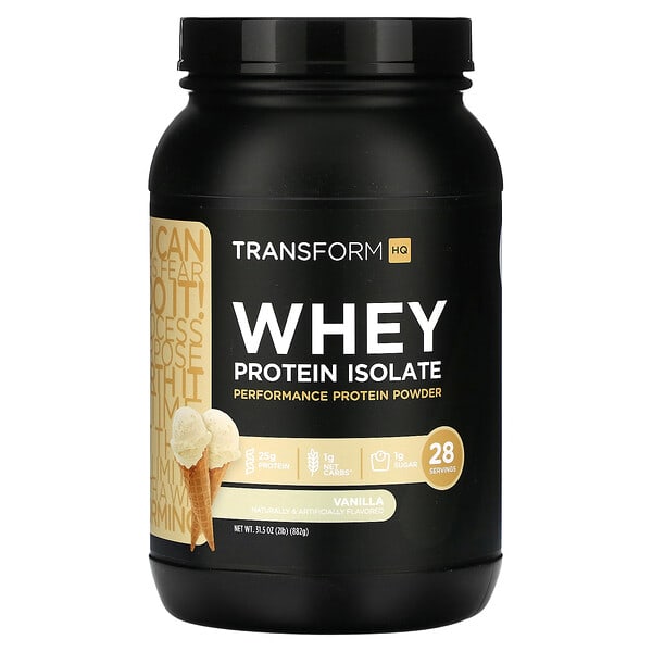 TransformHQ Whey Protein Isolate Vanilla 2 lb 882 g 850002451825