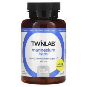 Thực phẩm bổ sung Twinlab Magnesium Caps 420 mg 100 Capsules 027434010214