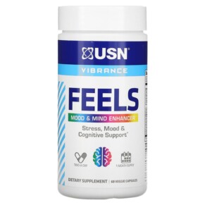 Thực phẩm bổ sung USN Feels Mood & Mind Enhancer 60 Veggie Capsules 6009544938712