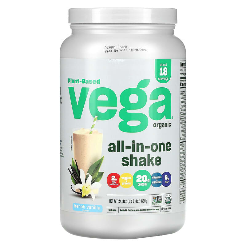 Vega One All-In-One Shake hương Vani Pháp 1 lb 8.30 oz (689 g) của Vega 10 vega one all in one shake french vanilla 1 lb 8 30 oz 689 g 81571 838766004761