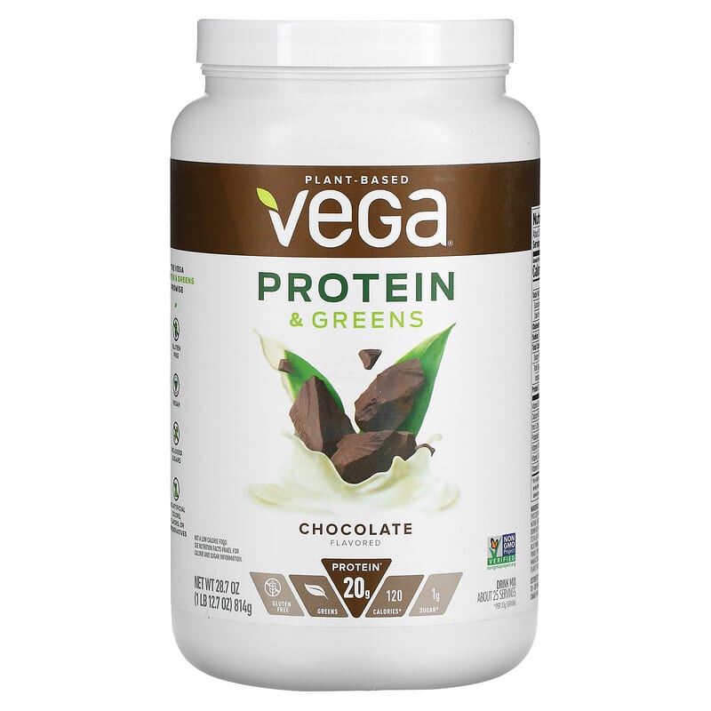 Bột Protein & Rau Củ Hương vị Sô Cô La Vega 814g của Vega 10 vega protein greens chocolate 1 lbs 12 7 oz 814 g 85007 838766066509