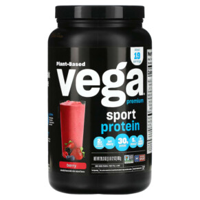 Thực phẩm bổ sung Vega Sport Plant-Based Premium Protein Powder Berry 1 lb 12 oz (801 g) 838766008547