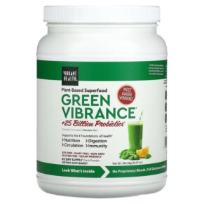 Thực phẩm bổ sung Vibrant Health Green Vibrance +25 Billion Probiotics Version 19.1 32.97 oz (934.58 g) 074306800862