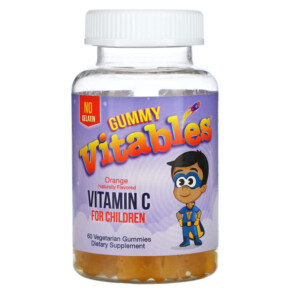Thực phẩm bổ sung Vitables Gummy Vitamin C For Children No Gelatin Orange 60 Vegetarian Gummies 898220014446