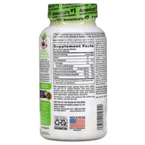 Thành phần vi chất của VitaFusion Calcium Natural Fruit & Cream Flavors 250 mg 100 Gummies 027917019512