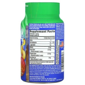 Thành phần vi chất của VitaFusion Kids Melatonin For Ages 4+ Natural Tropical Peach 1.5 mg 50 Gummies 027917001708