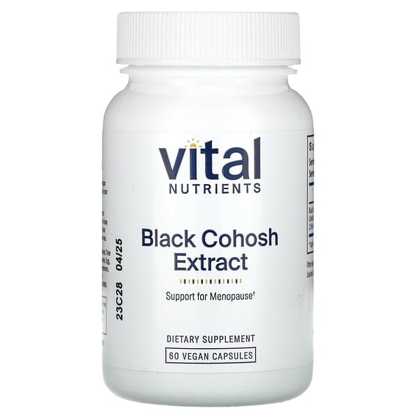 Chiết Xuất Black Cohosh Vital Nutrients 60 viên 4 Vital Nutrients Black Cohosh Extract 60 viên 693465203118