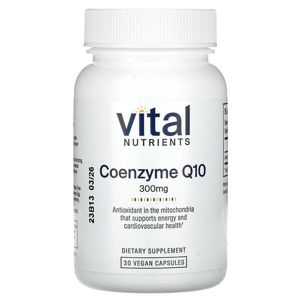 Coenzyme Q10 Vital Nutrients 300 mg 30 viên 8 vital nutrients coenzyme q10 300 mg 30 vegan capsules 132043 693465463116