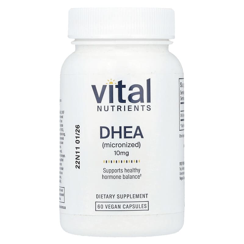 Vital Nutrients, DHEA (Micronized), 10 mg, 60 viên 693465409114
