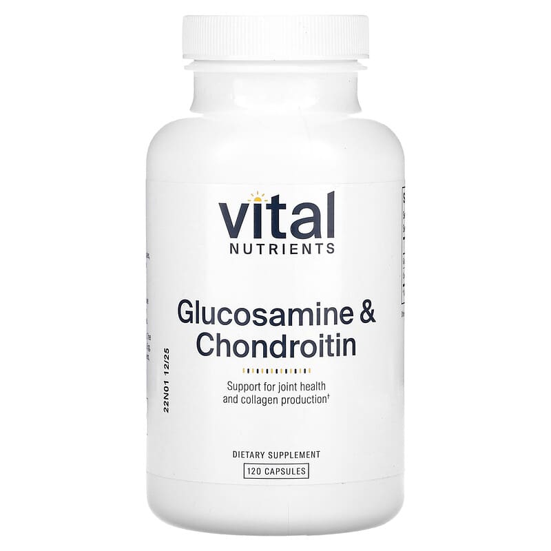 Viên uống Glucosamine và Chondroitin Vital Nutrients 120 viên 10 vital nutrients glucosamine chondroitin 120 capsules 134874 693465413210