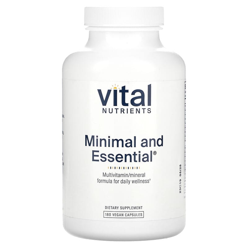 Viên uống Vital Nutrients Minimal and Essential 180 viên 10 vital nutrients minimal and essential 180 vegan capsules 134880 693465502211